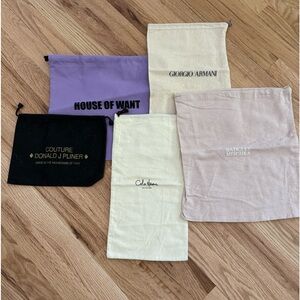 Bundle of 5 dust bags. $40